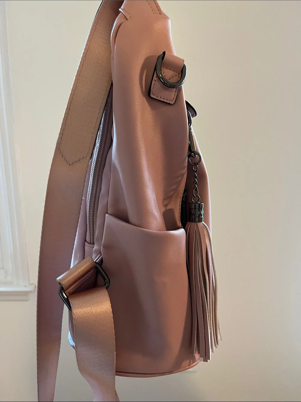 Stylish Blush Pink Women’s Backpack Tote